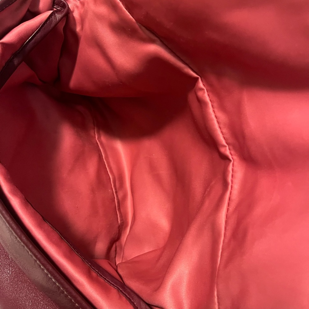 Coach Maroon Leather Shoulder Bag - Picture 11 of 12